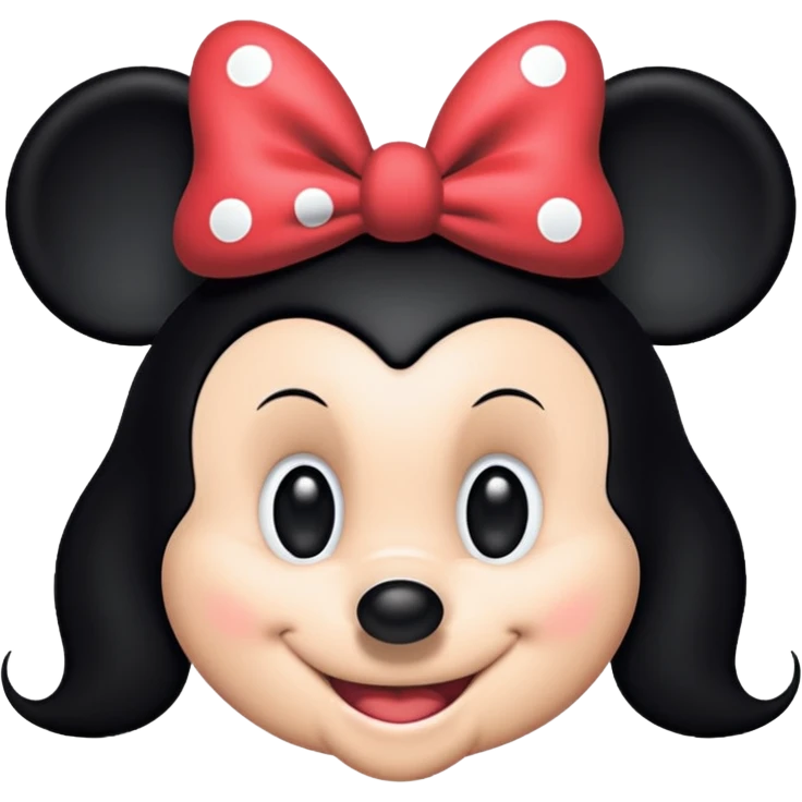 minnie mouse outline emoji