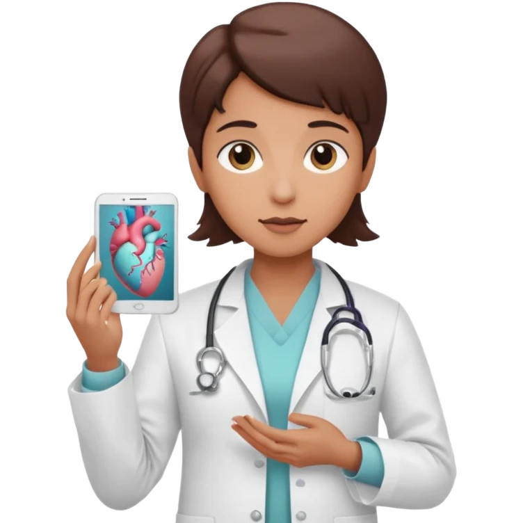  androgynous  medium skin toneradiologist holding an image of the uterus emoji