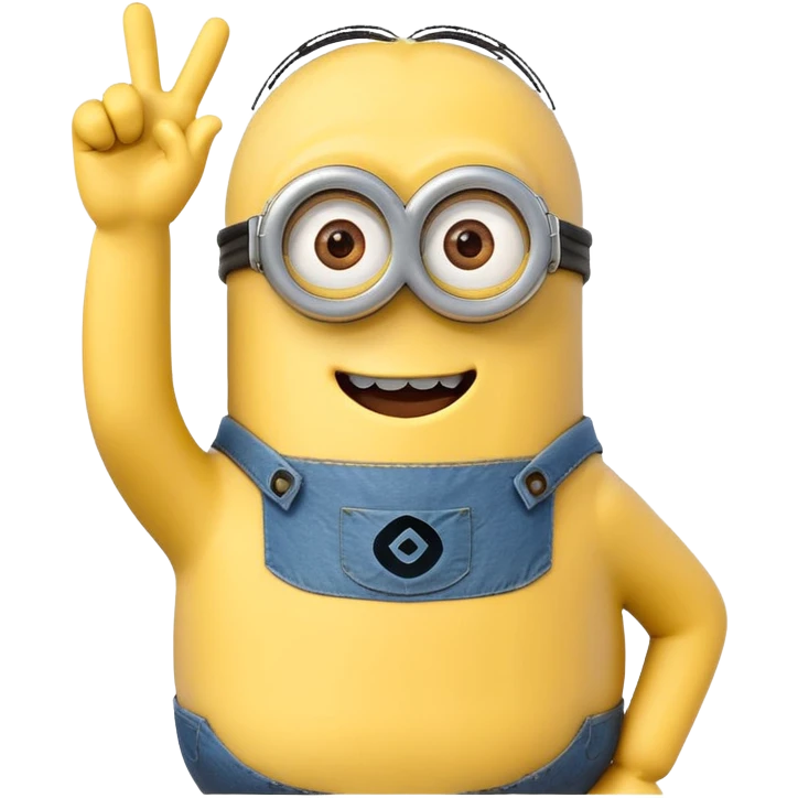 minion waving emoji
