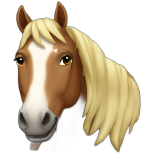 a horse with a smile sitting in a car emoji
