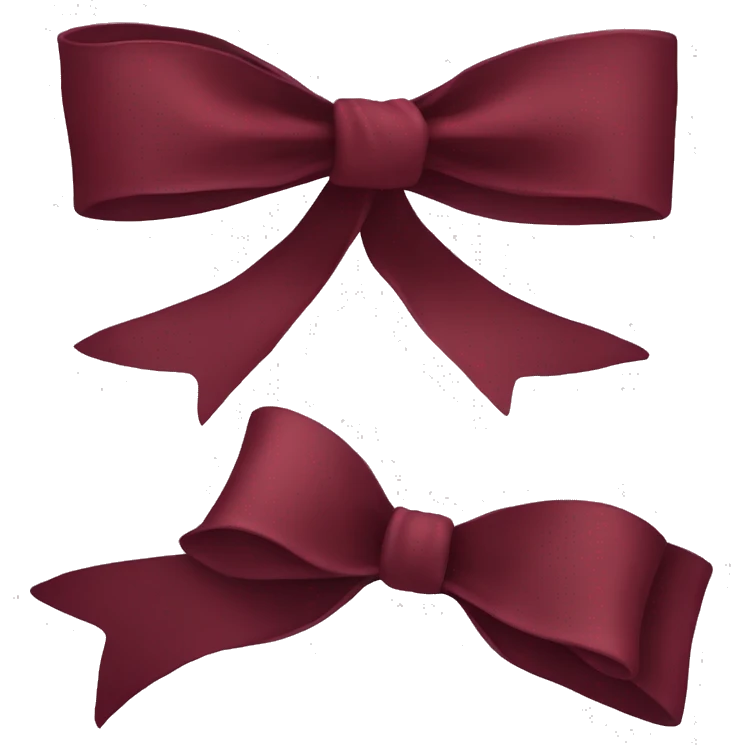 Wine red bow  emoji