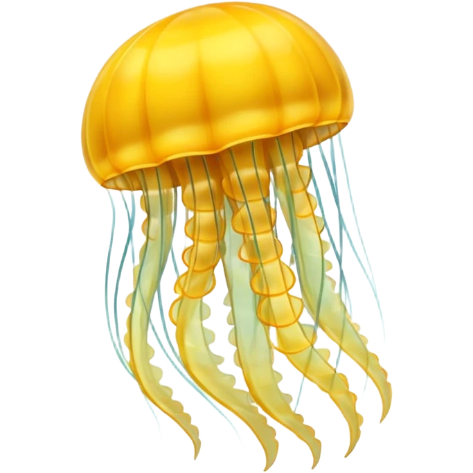 Bright yellow jellyfish  emoji