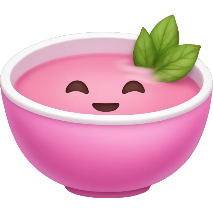 Pink soup emoji