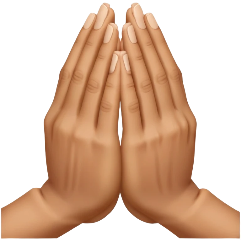 hands folded in prayer position emoji