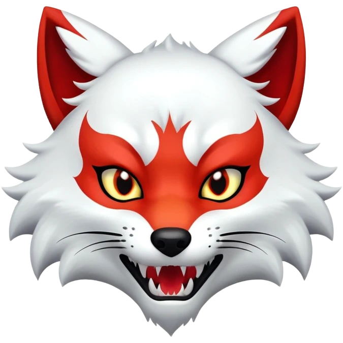 menacing kitsune emoji
