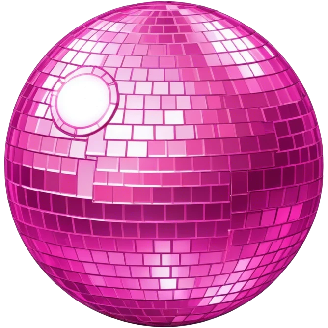 pink disco ball emoji