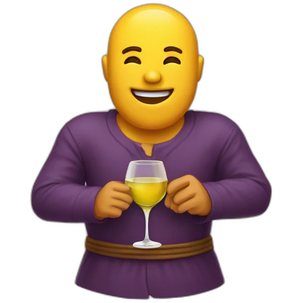 Dieu qui boit du vin  emoji