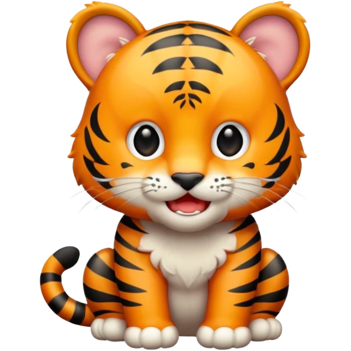 Tiger mewing emoji