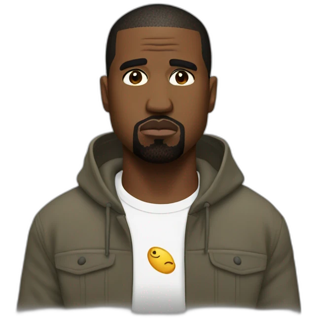 kanye west popping off emoji