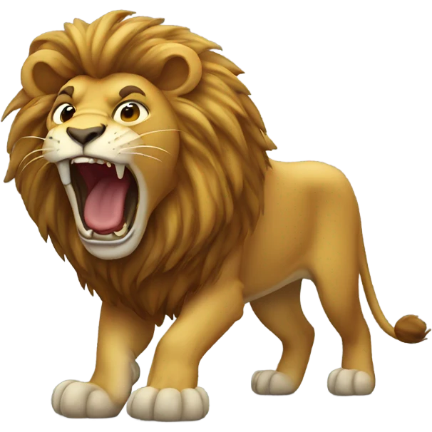 Lion roaring  emoji