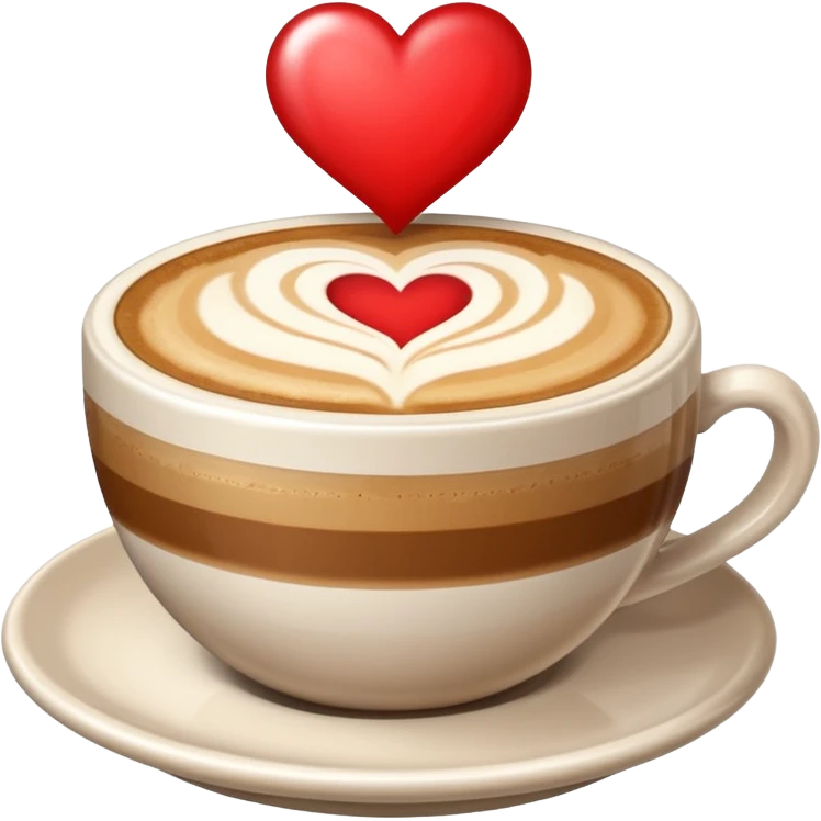 Cappuccino in big cup without a smily on it emoji