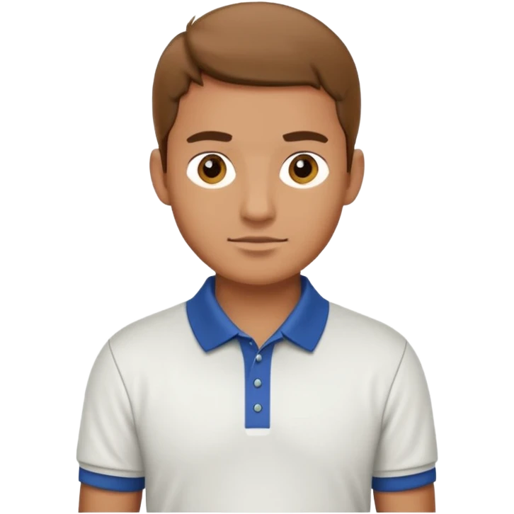 male golfer upper body emoji