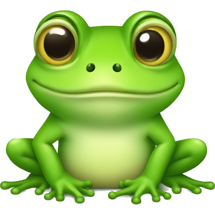 little cute prince frog emoji
