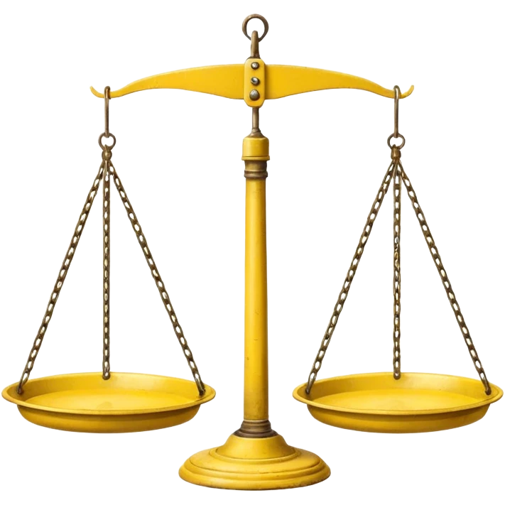 Hanging Balance Scale yellow  emoji