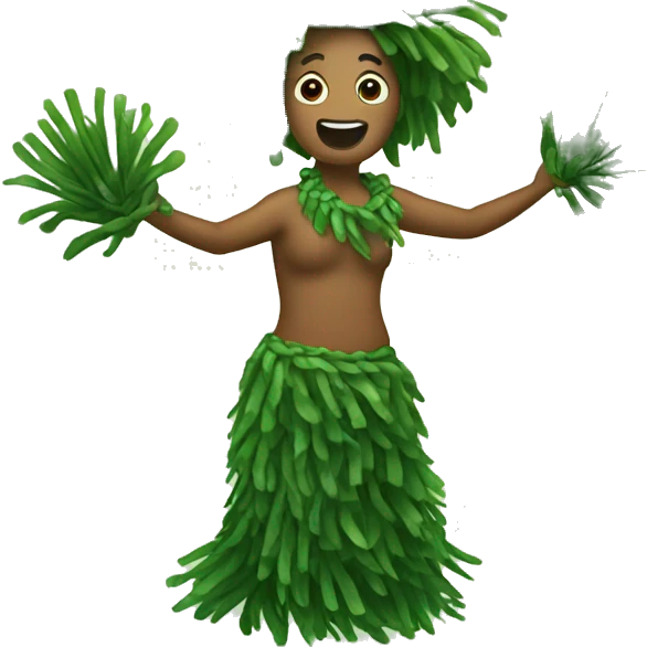 Seaweed Dancing Hula emoji
