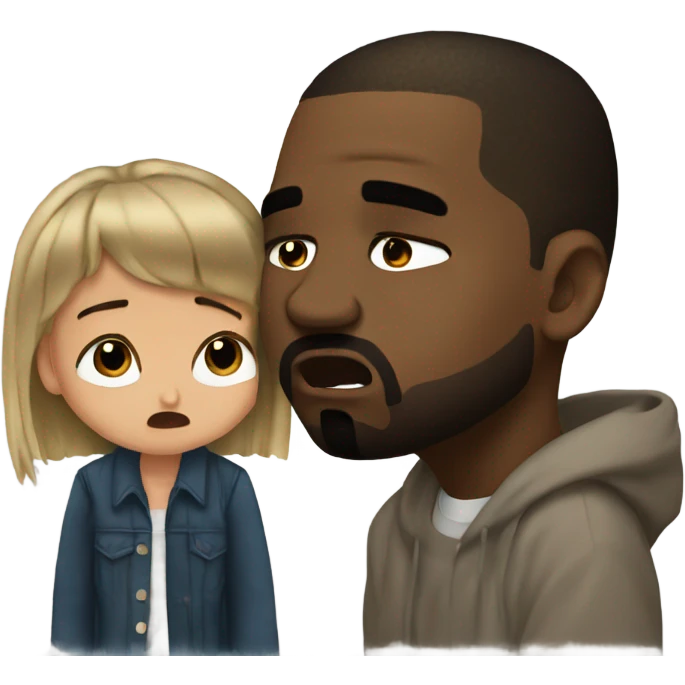 Kanye and Taylor crying emoji
