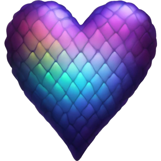 dark warm iridescent SCALE heart emoji