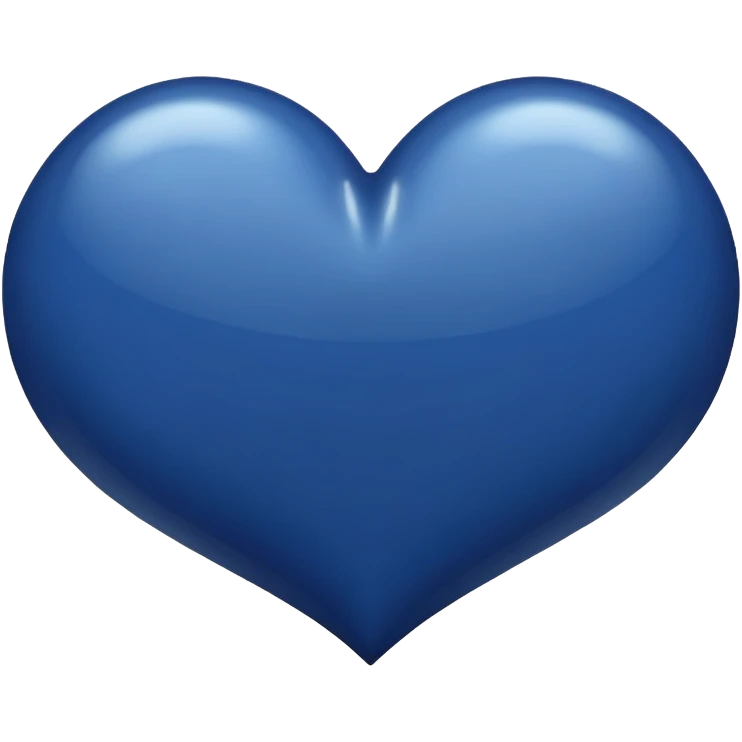 navy blue heart emoji