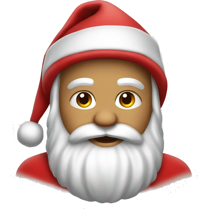Santa claus whit a bow emoji