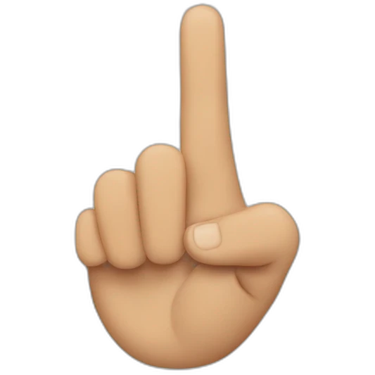 finger pointing emoji