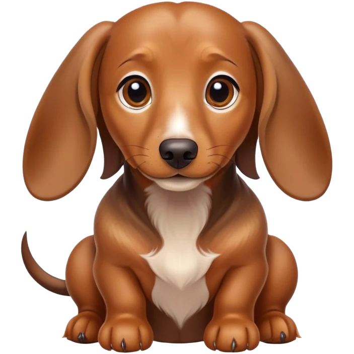 słodki jamnik  emoji
