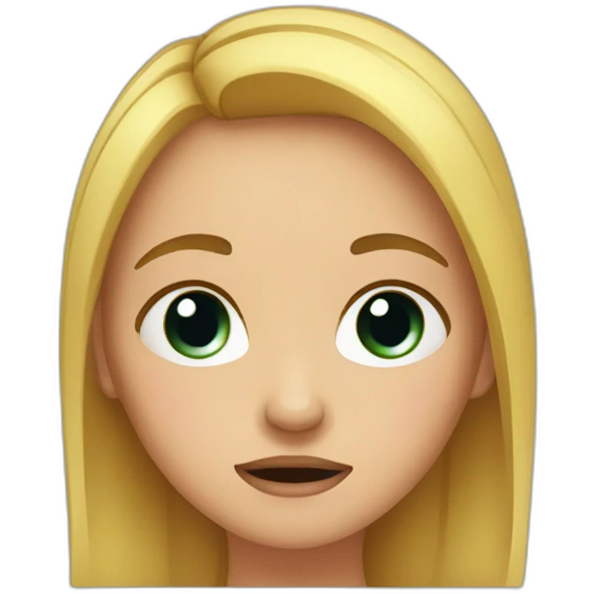 Girl cry emoji