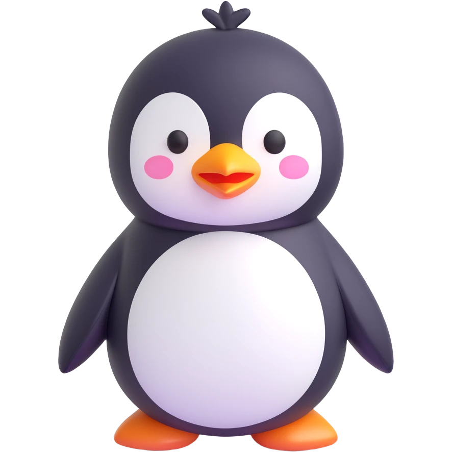 A cute penguin emoji emoji