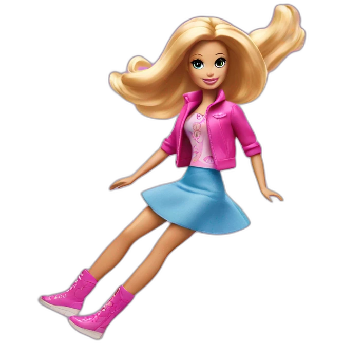 barbie flying emoji