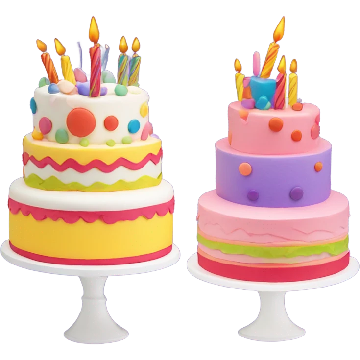 2 birthday styles  emoji