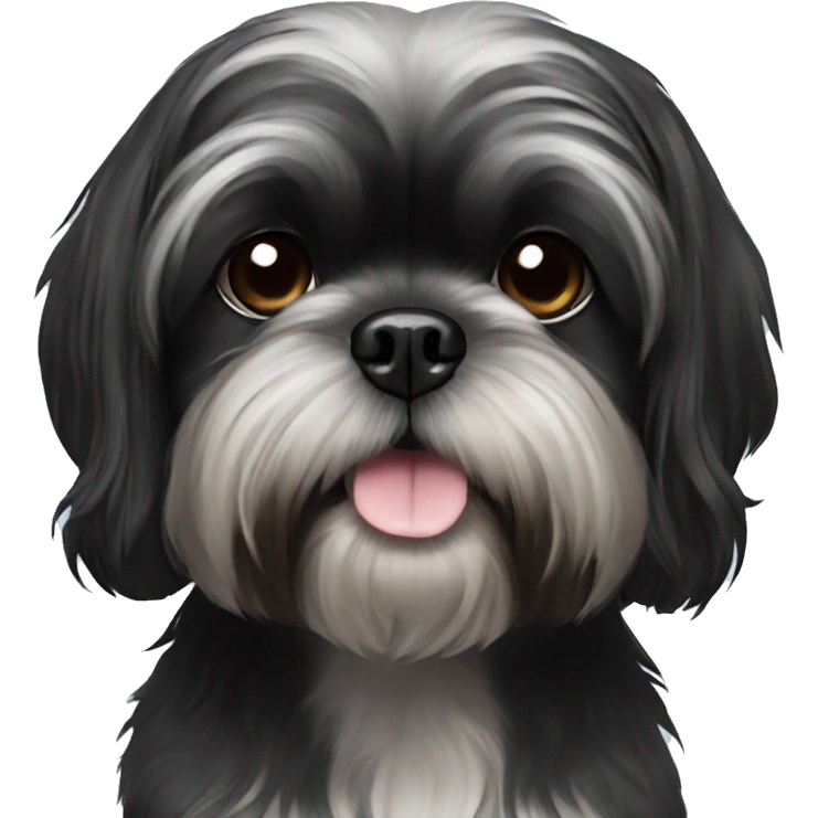 black shihtzu emoji