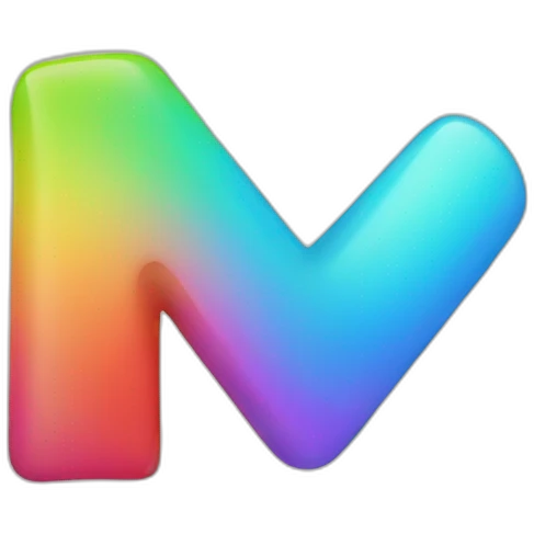 Colorful verified check mark emoji