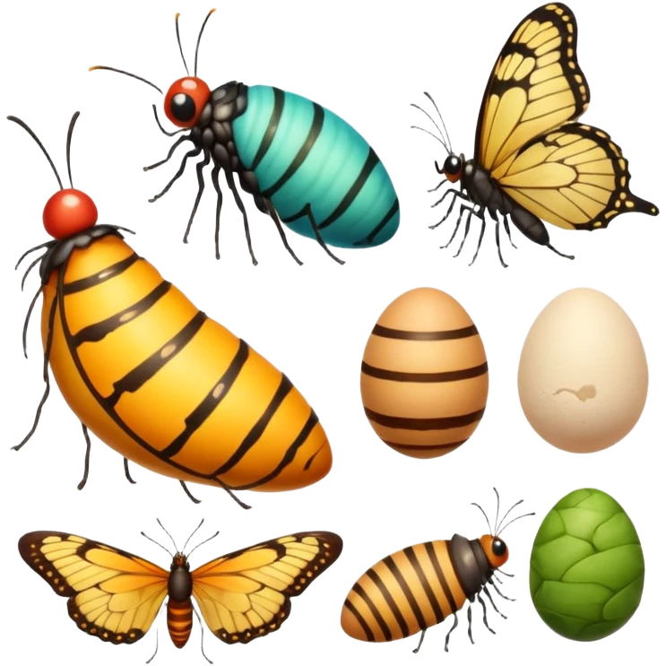 butterfly life cycle  emoji