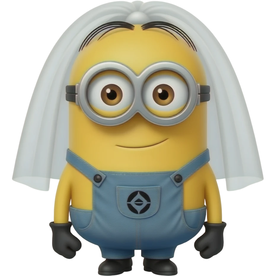 Minion voilée couvert de la tête au pied emoji