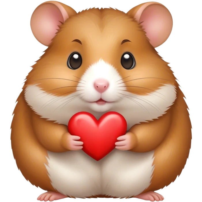 Hamster with heart  emoji