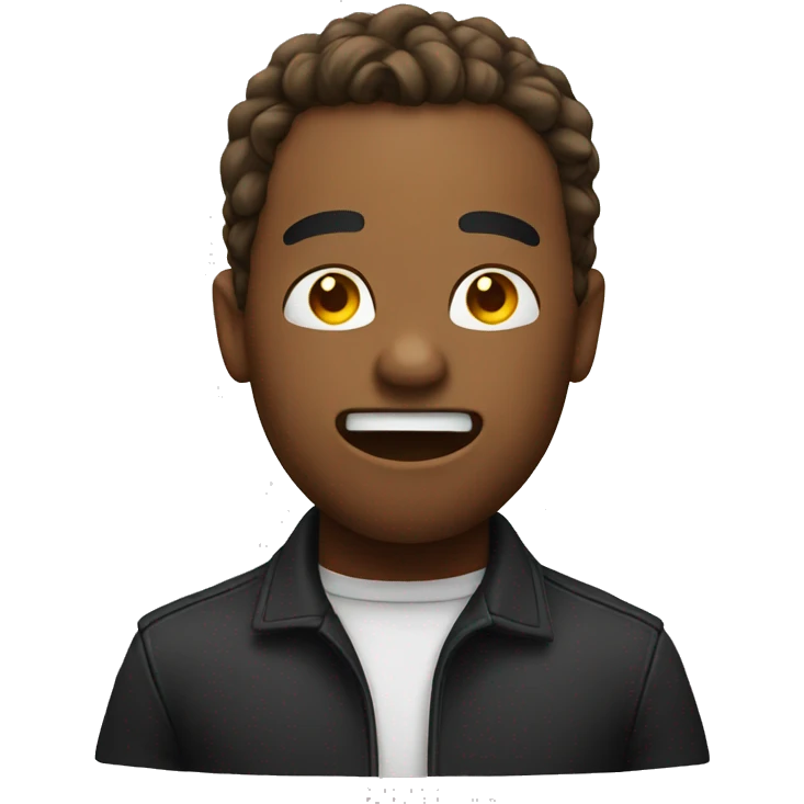Emoji singing emoji
