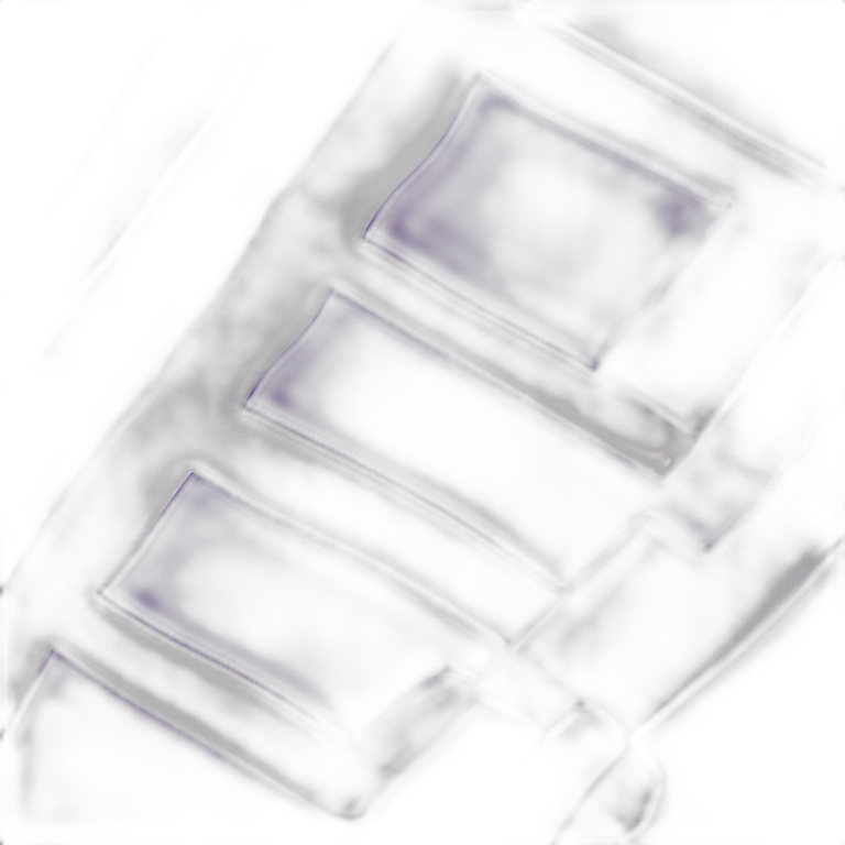 Horizontal Tricolour flag. Purple on top, white in the middle, blue underneath emoji