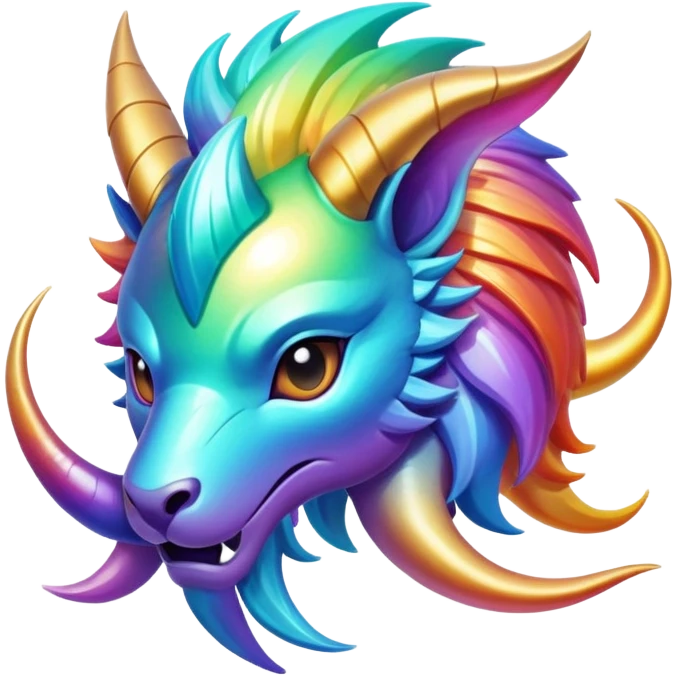 Epic legendary complex detailed iridescent gradients aesthetic-scenery-Fakémon-creature emoji