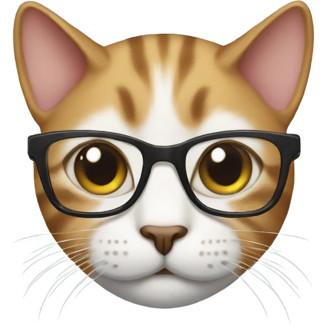 Cat with glasses emoji