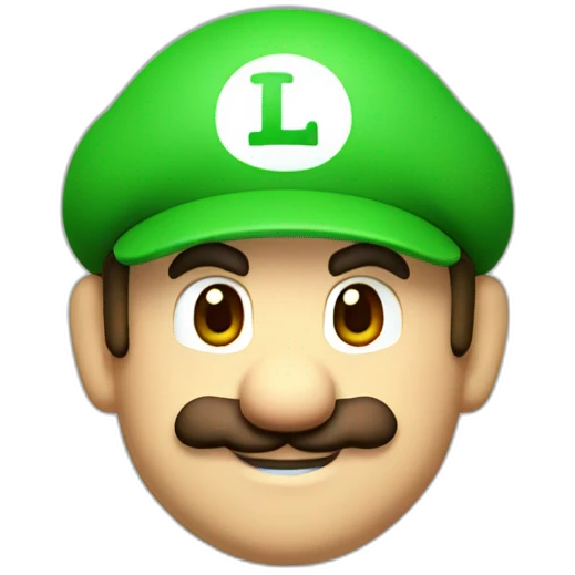 Luigi from Mario video game emoji