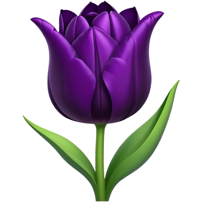 goth tulip emoji