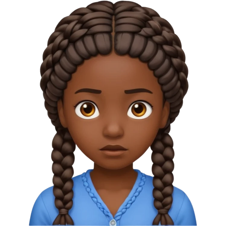 confused girl black girl emoji