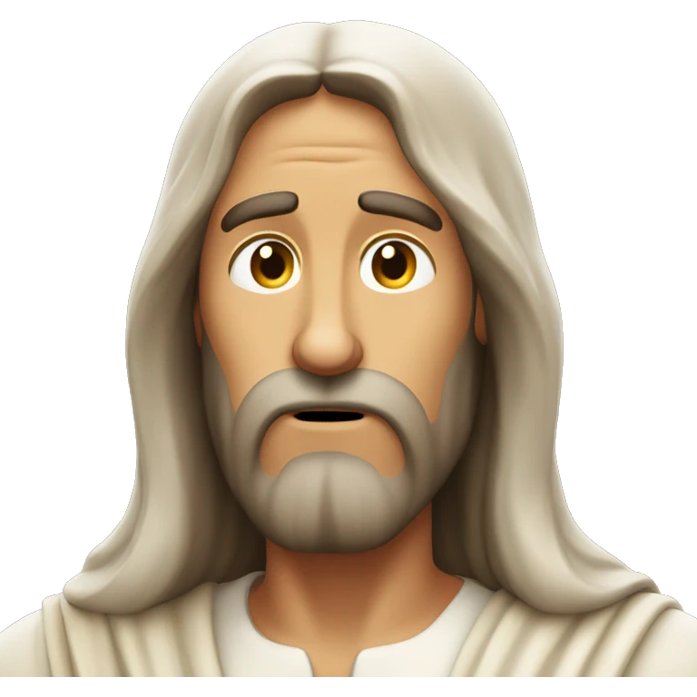 Jesus with his hand on head in disbelief emoji