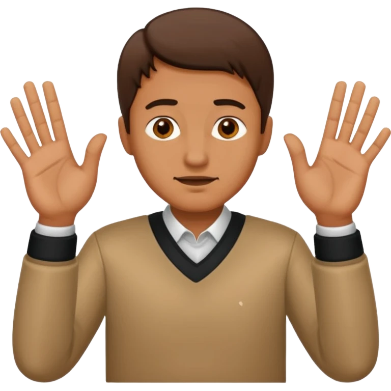 man gesturing "NO" with his hands crosswise emoji