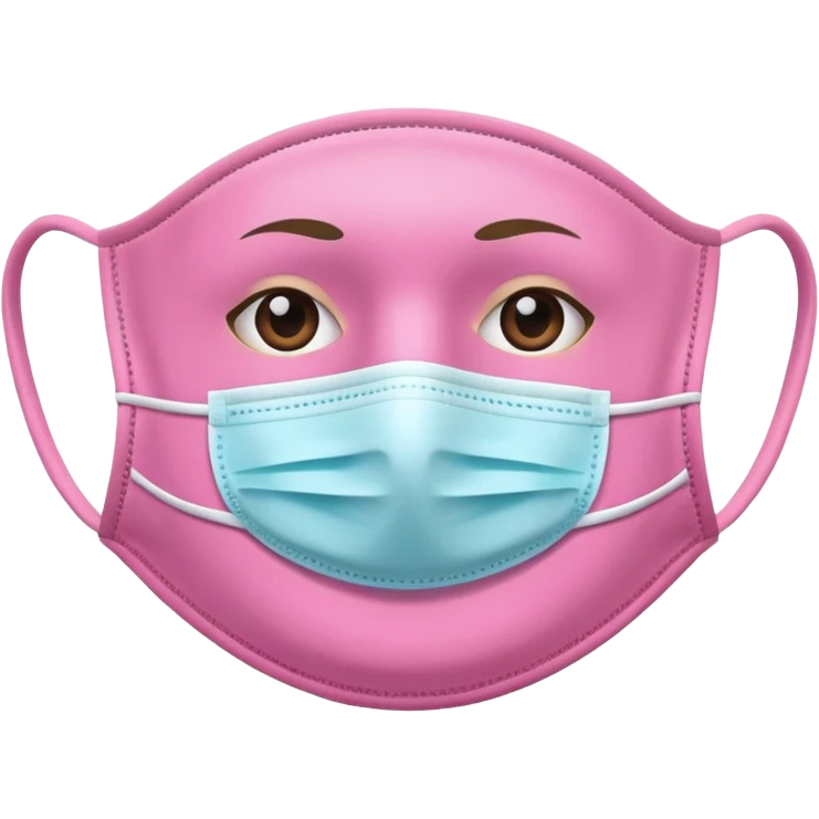 Pink facemask  emoji