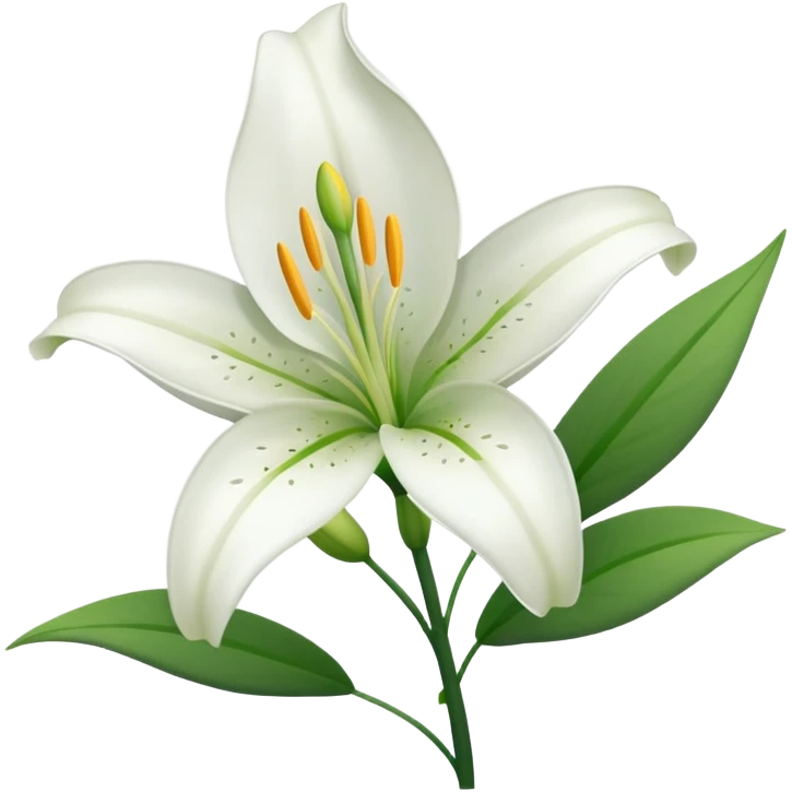 Lily flower emoji