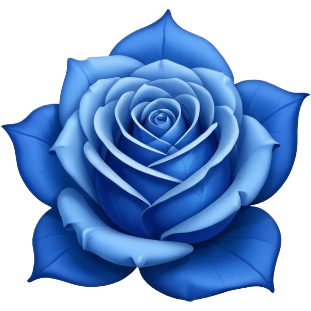🌹💙flor azul emoji