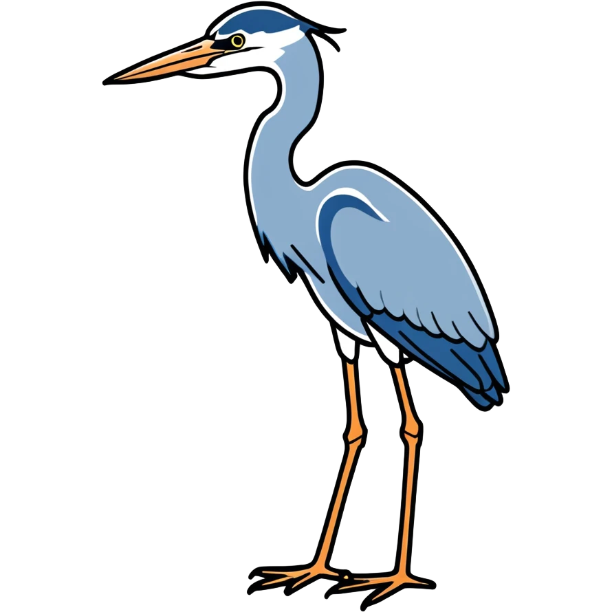 Blue heron emoji