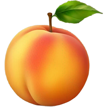 juicy peach emoji