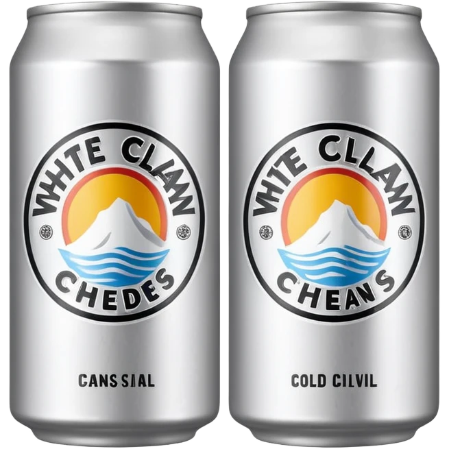 White claw style cans cheers emoji