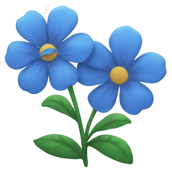 Blue flower emoji